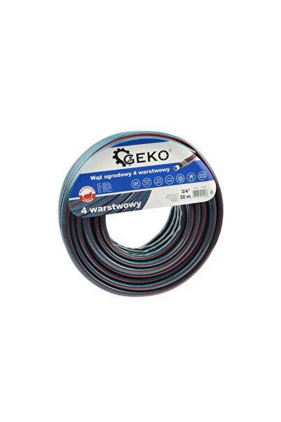 GEKO Furtun de grădină cu 4 straturi 3/4" 30m, G73787