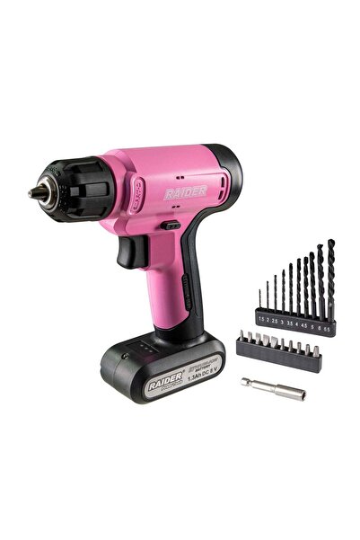 Raider Set bormasina RD-CDL37 21 cu accesorii, acumulator 8V, 1.3Ah, 20Nm, 10mm, 030182