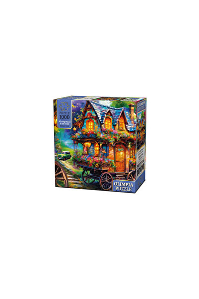 Olimpia 4 Pcs Puzzle House in the Forest 1000 Pieces