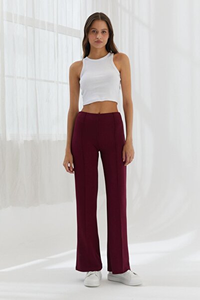 Shopping Shop Φούτερ με ελαστική μέση ΜΠΟΡΔΟ