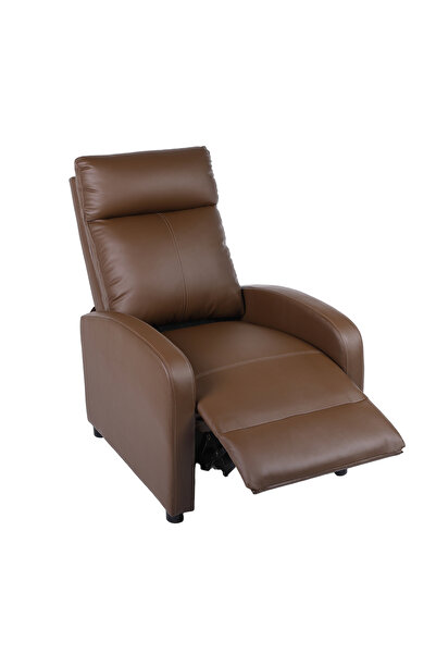 RFAN Fotoliu reclinabil din piele, spătar rabatabil și suport pentru picioare...