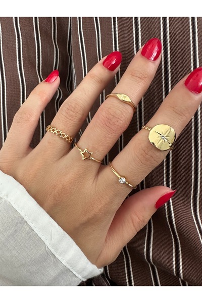 ringbox 5-Piece Star Ring Set