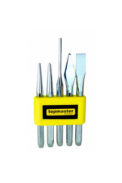 Topmaster Set 5 dălți și poansoane, Topmaster, 499998