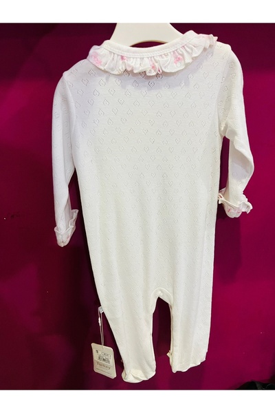 Bibaby Natural Ruffled Booties Jumpsuit
