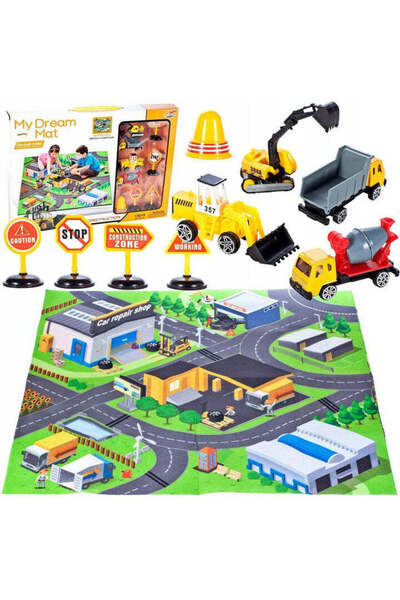 MalPlay Car Mat with Cars and Accessories, 108484