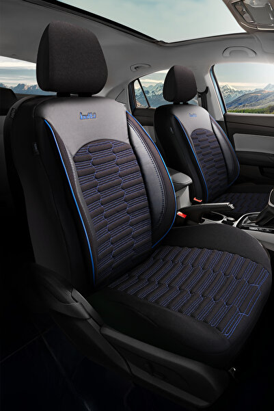 BUTTİ Libro Series Linen Fabric Premium Car Seat Cover |   Supported, Front and Rear Full Set