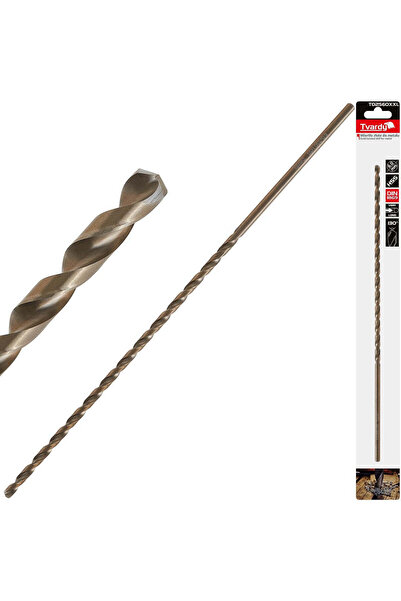 Tvardy HSS Drill Bit for Metal 6 x 330 mm DIN 1869, T02560 XXL