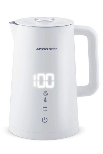 Berdsen Electric kettle, stainless steel interior, backlit display with touch panel, c...