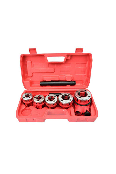 GEKO Kit filetare țevi 3/8"-1,1/4", 5 bucăți, G01001