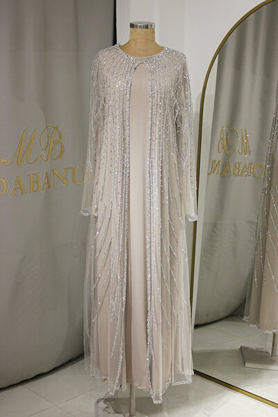 Modabanuda Betül 2'li̇ Takim Taşli Abaya