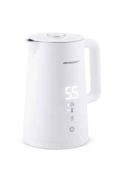 Berdsen Electric kettle, stainless steel interior, backlit display with touch panel, c...