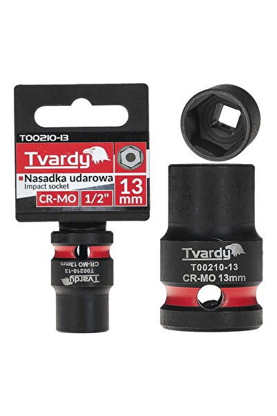 Tvardy Impact Socket Wrench with 6 Points, 1/2" 13 mm, T00210-13