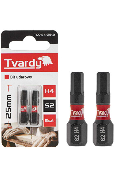 Tvardy Set biți H4, 25 mm S2, 2 bucăți, T00184-25-2