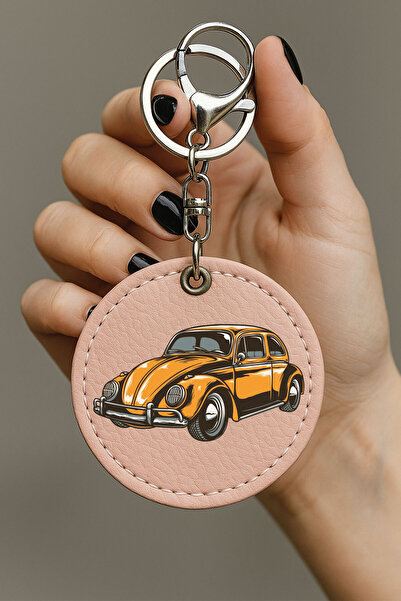 Cekuonline White Stitched Auto Vehicle / Car - Motor Leather Patterned Pink K...