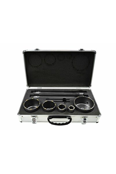 GEKO Set de 9 carote pentru zidărie + 2 adaptoare, G40009