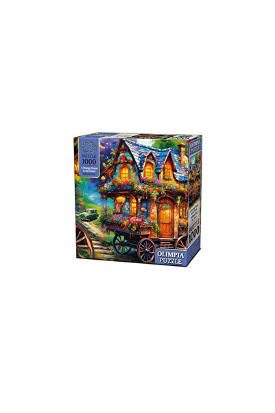 Olimpia 4 Pcs Puzzle House in the Forest 1000 Pieces