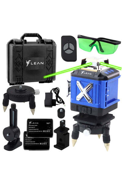 LEAN Laser Level 4D with 16 Lines, Blue, 26585
