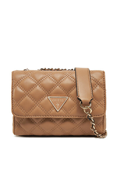 Guess Γυναικεία Τσάντα Χειρός Μπεζ HWQG8748740