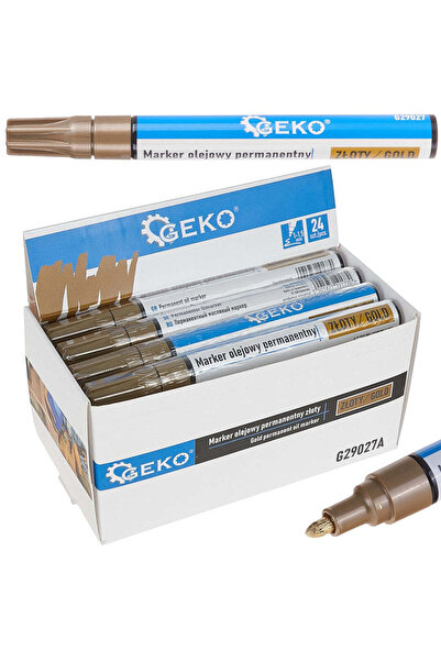GEKO Set markere permanente cu ulei pentru acasă, aurii, 24 de bucăți, G29027A