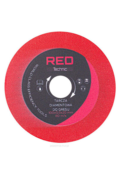 Red Technic Disc diamantat pentru tăierea plăcilor ceramice, 100 mm, roșu Technic RTPDG0009-TA09