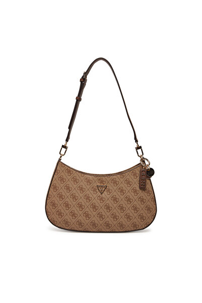 Guess Γυναικεία Τσάντα Χειρός Καφέ HWBG9672180