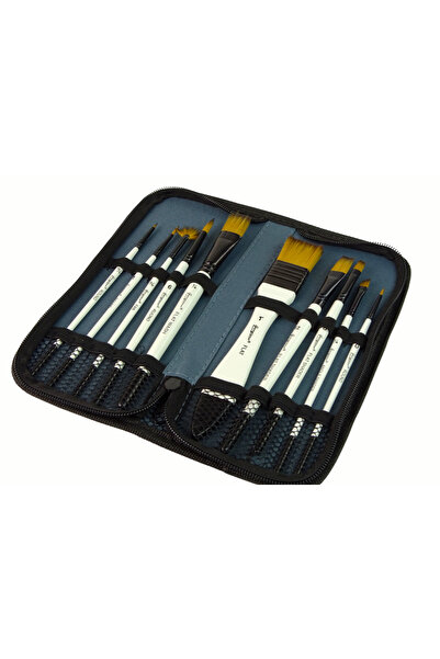 LEAN Set profesional de pensule acrilice pentru pictură, 10 piese, 16110