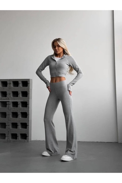 NK Remy Zippered Tracksuit Set - Brown