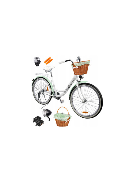 MalTrack Bicicletă de oraș SS Alb / Lapte, 26", 111664