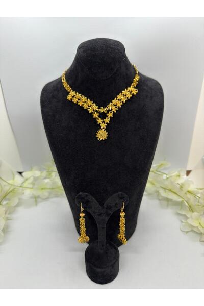 Constanza Exclusive 22 Ayar Altın Kaplama Yıldız Motifli Özel Tasarım Takı Se...