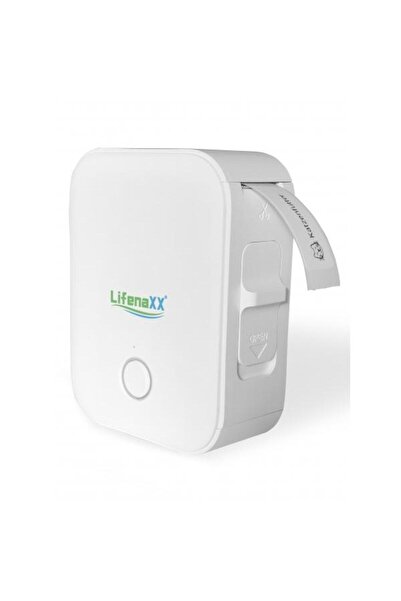 Lifenaxx Portable Label Printer LX-048, Bluetooth, Thermal, No Toner, 1200 mAh, (White)