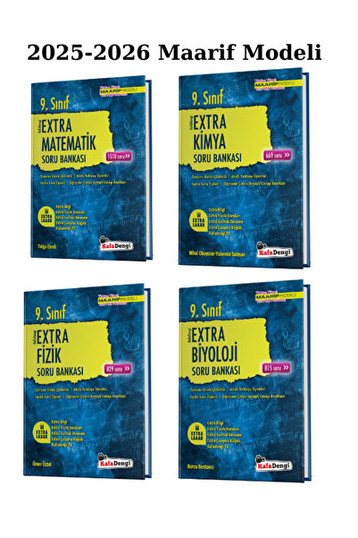 Kafa Dengi Yayınları Kafadengi 9. Sınıf Matematik-Fizik-Kimya-Biyoloji 2025/2...
