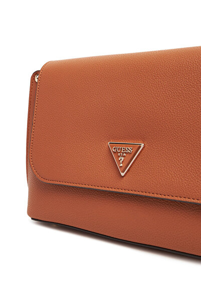 Guess Γυναικεία Τσάντα Χειρός Καφέ HWBG6974200