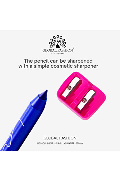 global fashion Waterproof Gel Eyeliner Pen – 0.2 mm Precision Twist-Up Tip, Smudge-Proof Matte Finish, 12H Wear