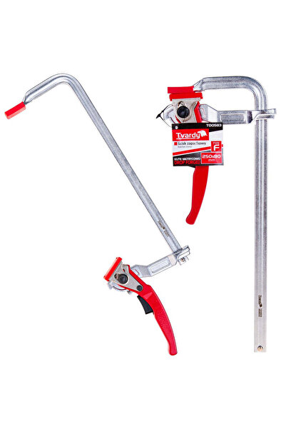 Tvardy Woodworking Clamp Type F with Ratchet, 250 x 80 mm, T00583