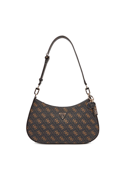 Guess Γυναικεία Τσάντα Χειρός Καφέ HWQG9672180