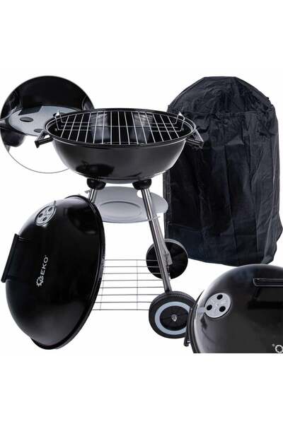 GEKO Round Charcoal Grill with Lid, 39 cm Diameter, G80512