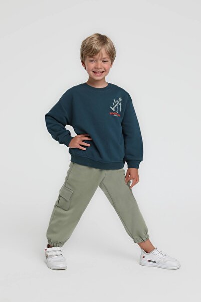 HAUSEkids 1-5 Years Old Snow Team Boy's Suit-Petrol