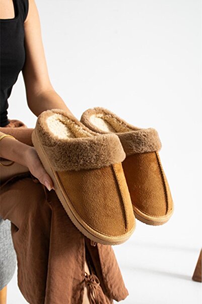 Oksit Sagu Жіночі домашні капці Плюшеві домашні капці Безшумні підошви Теплі Шикарні капці з хутром