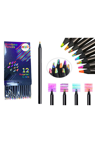 LEAN Set de creioane multicolore, 12 piese, 20199