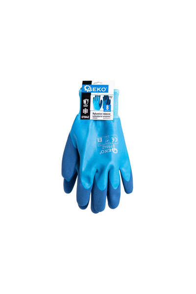 GEKO Mănuși de iarnă izolate impermeabile, bumbac/latex, mărimea 8, G75042