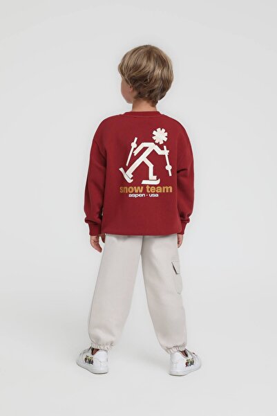 HAUSEkids 1-5 Years Old Snow Team Boy's Suit-Burgundy