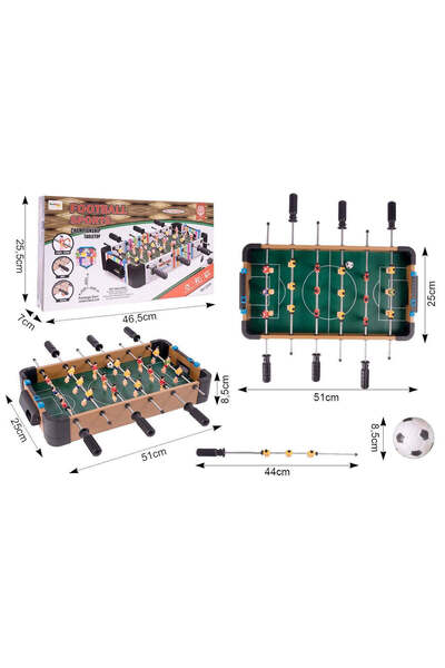 MalPlay Joc de masă de fotbal din lemn, 51 cm, 110487