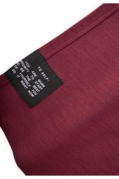 Cigit Pocketed Capri Pants 8-12 Years Old Burgundy