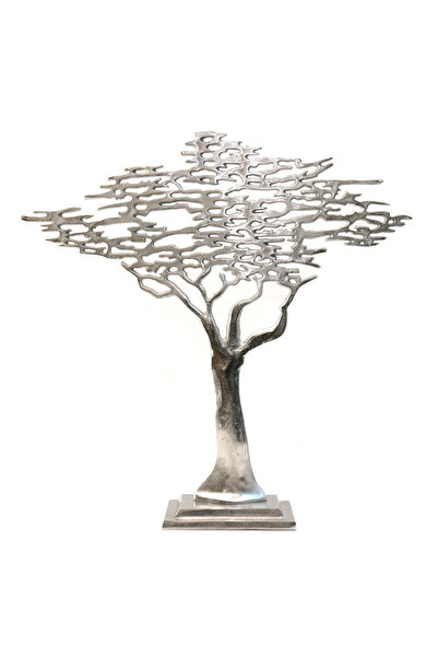 KidMania Decoratiune metal Copacul Vietii, 60 cm, argintiu metalizat
