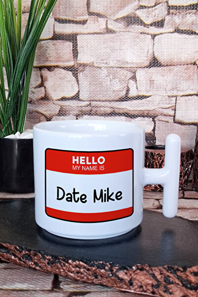 giftkonsept كوب قهوة لاتيه مطبوع عليه Date Mike Michael Scott The Office