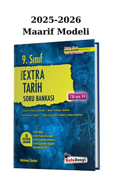 Kafa Dengi Yayınları Kafadengi 9. Sınıf Tarih Extra Soru Bankası 2025/26 Maar...