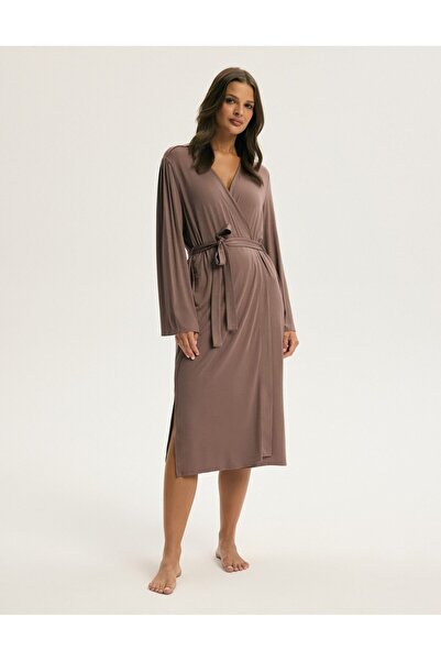 ESOTIQ Halat de casă pentru femei, mărime mare, croială lejeră, confortabil, ...