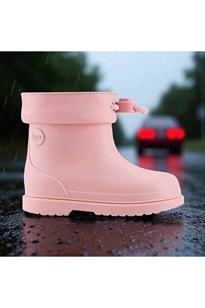 IGOR W10257 bimbi euri pembe , kız çocuk yağmur botu , kaymaz taban , su geçirmez