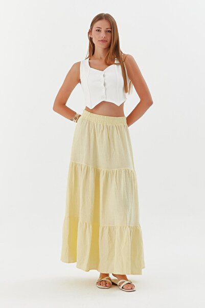 Shopping Shop Müslin Etek SARI