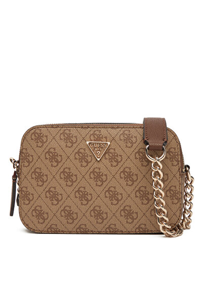 Guess Γυναικεία Τσάντα Χειρός Καφέ HWBG9672140